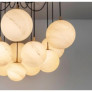 IQ4529 OPULENT ALABASTER BALL CHANDELIER