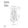 IQ4533 LENS CHANDELIER