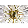 IQ4539 ITALIAN BRASS AND MURANO GLASS SPUTNIK CHANDELIER