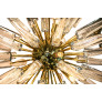 IQ4539 ITALIAN BRASS AND MURANO GLASS SPUTNIK CHANDELIER