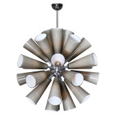 IQ4541 GRAY MURANO GLASS SPUTNIK CHANDELIER