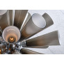 IQ4541 GRAY MURANO GLASS SPUTNIK CHANDELIER