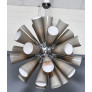 IQ4541 GRAY MURANO GLASS SPUTNIK CHANDELIER