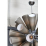 IQ4541 GRAY MURANO GLASS SPUTNIK CHANDELIER