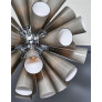 IQ4541 GRAY MURANO GLASS SPUTNIK CHANDELIER