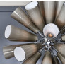 IQ4541 GRAY MURANO GLASS SPUTNIK CHANDELIER