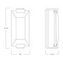 IQ4545 ALEX LED WALL SCONCE