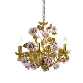 IQ4563 MARIE ANTOINETTE 5 LIGHT CHANDELIER