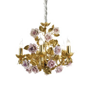 IQ4563 MARIE ANTOINETTE 5 LIGHT CHANDELIER
