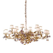IQ4567 PEONY 18 LIGHT CHANDELIER