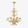 IQ4573 WHITE ROSE CRYSTAL CHANDELIER