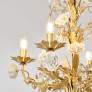 IQ4573 WHITE ROSE CRYSTAL CHANDELIER