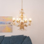 IQ4573 WHITE ROSE CRYSTAL CHANDELIER