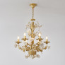 IQ4573 WHITE ROSE CRYSTAL CHANDELIER