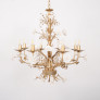 IQ4573 WHITE ROSE CRYSTAL CHANDELIER