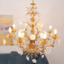 IQ4573 WHITE ROSE CRYSTAL CHANDELIER