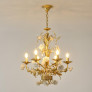 IQ4573 WHITE ROSE CRYSTAL CHANDELIER
