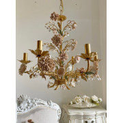 IQ4574 GOLD LEAF 6 LIGHTS CHANDELIER