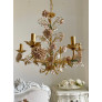 IQ4574 GOLD LEAF 6 LIGHTS CHANDELIER