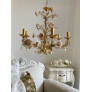 IQ4574 GOLD LEAF 6 LIGHTS CHANDELIER