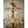 IQ4574 GOLD LEAF 6 LIGHTS CHANDELIER