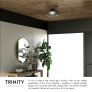 IQ4585 TRINITY LED SEMI FLUSHMOUNT