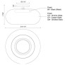 IQ4585 TRINITY LED SEMI FLUSHMOUNT