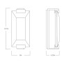 IQ4587 ALEX LED WALL SCONCE