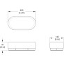 IQ4588 DIMPLE DASH LED WALL SCONCE