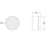 IQ4589 RIPPLE LED WALL SCONCE