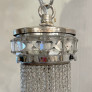 IQ4607 ANTIQUE BEADED CRYSTAL LANTERN