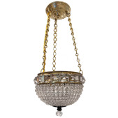 IQ4608 ANTIQUE BEADED CRYSTAL LIGHT