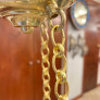 IQ4608 ANTIQUE BEADED CRYSTAL LIGHT
