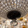 IQ4608 ANTIQUE BEADED CRYSTAL LIGHT