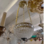 IQ4608 ANTIQUE BEADED CRYSTAL LIGHT