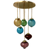 IQ4611 LARGE MODERNE BLOWN GLASS FIXTURE
