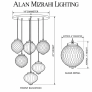 IQ4611 Bergamo Multicolored Blown-Glass Chandelier
