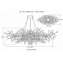 IQ4612 Ginkgo Leaf Glass Pendant Light