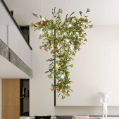 IQ4612 GINKGO LEAF GLASS LED PENDANT LIGHT