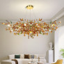 IQ4612 GINKGO LEAF GLASS LED PENDANT LIGHT