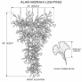 IQ4612 Ginkgo Leaf Glass Pendant Light