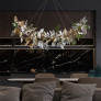 IQ4614 MODERN LED GLASS CHANDELIER