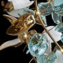 IQ4614 MODERN LED GLASS CHANDELIER