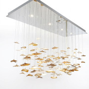 IQ4617 Infinito Optic Fiber Chandelier - Stainless Steel