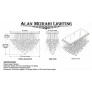 IQ4617 Infinito Optic Fiber Chandelier - Stainless Steel