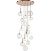 IQ4622 MODERN AGED BRASS MULTI PENDANT LIGHTING