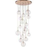 IQ4622 MODERN AGED BRASS MULTI PENDANT LIGHTING