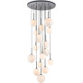 IQ4622 MODERN AGED BRASS MULTI PENDANT LIGHTING