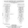 IQ4622 Multi Pendant Lighting-Aged Brass