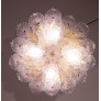IQ4632 AMAZING PINK MURANO GLASS LEAVE CEILING LIGHT